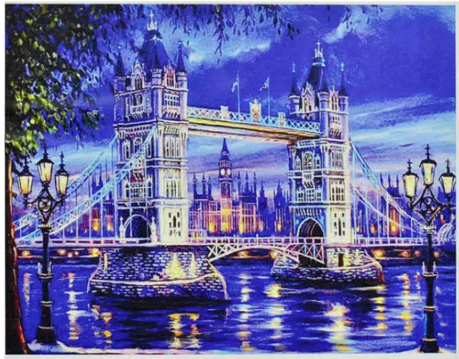 Алмазна мозаїка TK Group Тауерський Міст 28 кольорів 40х30 см (GB 71043)