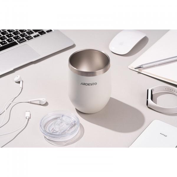 Термочашка Ardesto Compact Mug 380 мл Білий (AR2635MMW) - фото 4