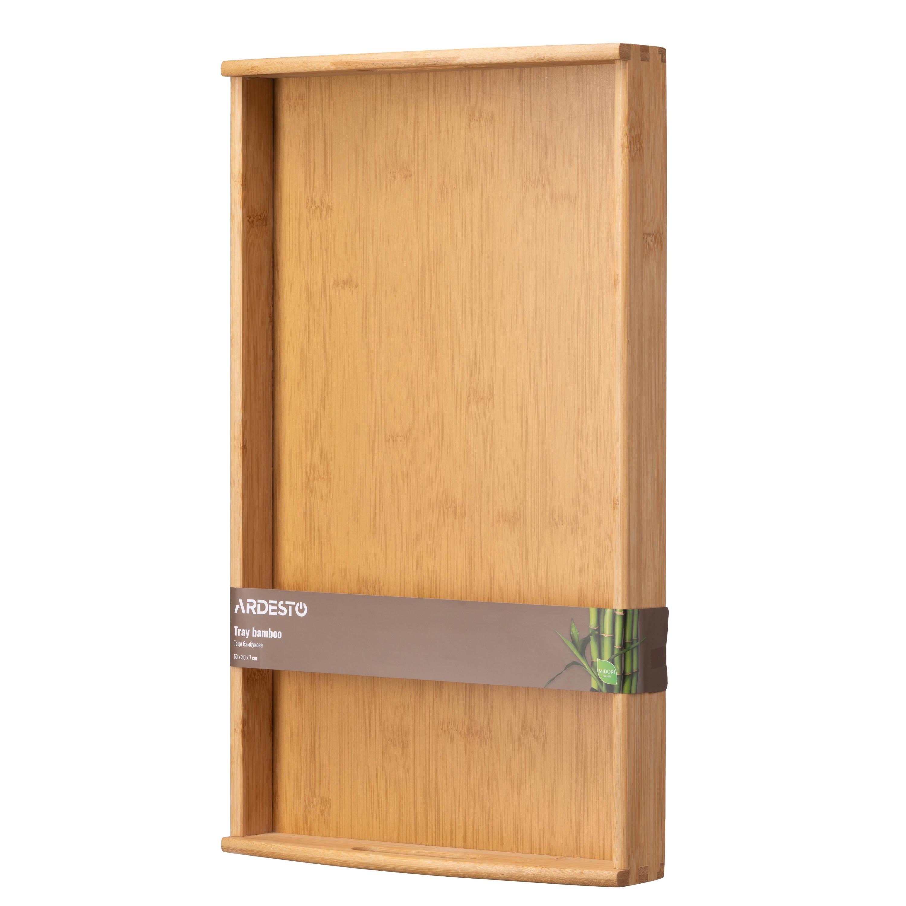 Поднос прямоугольный Ardesto Midori с ручками 50х30х7 см (AR1450BM) - фото 4 Поднос прямоугольный Ardesto Midori с ручками 50х30х7 см (AR1450BM) - фото 4