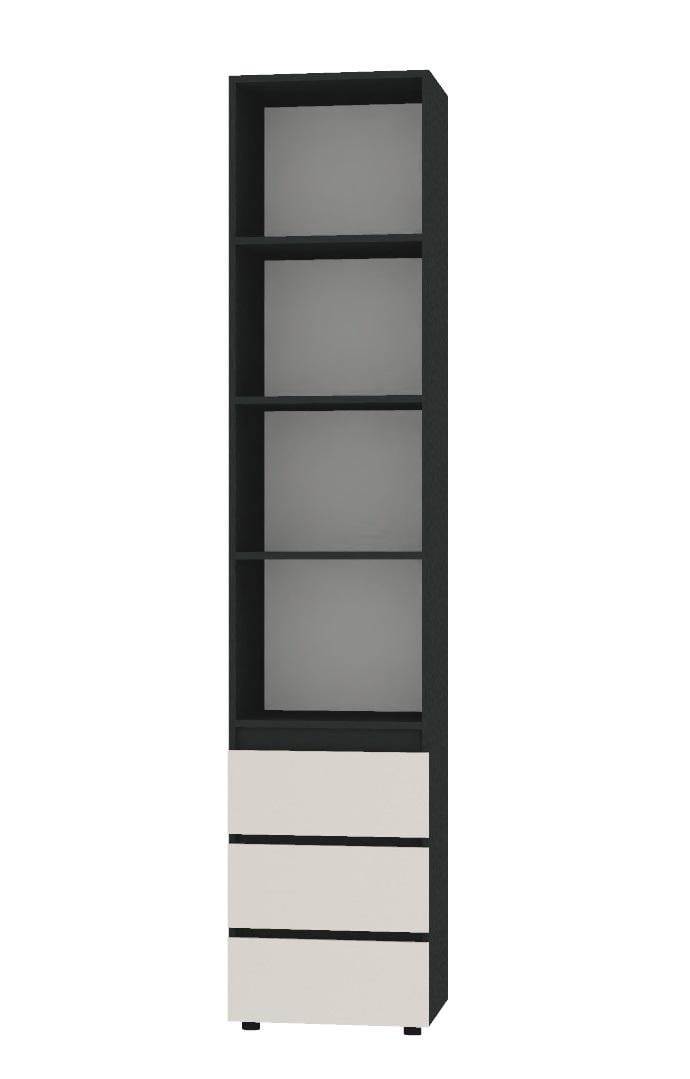 Шкаф Алекса СО-400-3 40х55х238 см Кашемир/Антрацитовый (74563)