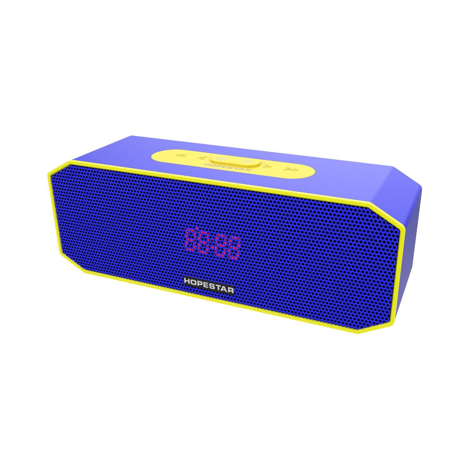 Портативна Bluetooth колонка Hopestar P8 TWS Синьо-жовтий