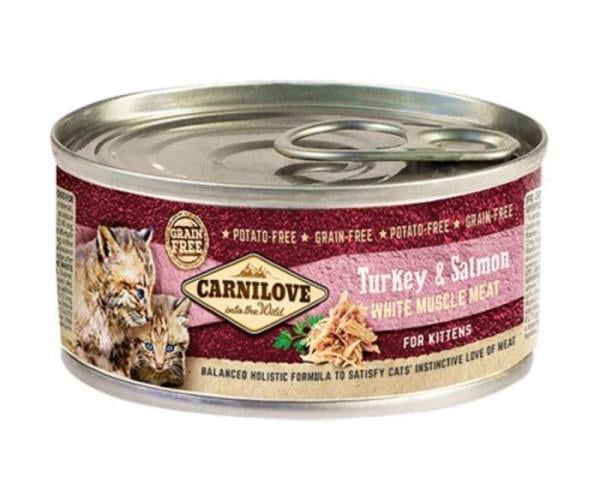 Корм вологий Carnilove Turkey&Salmon for kittens з індичкою та лососем для кошенят 100 г