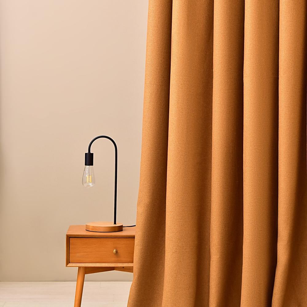 Ткань однотонная портьерная Naturel V-107 Горчица (24190) Ткань однотонная портьерная Naturel V-107 Горчица (24190)