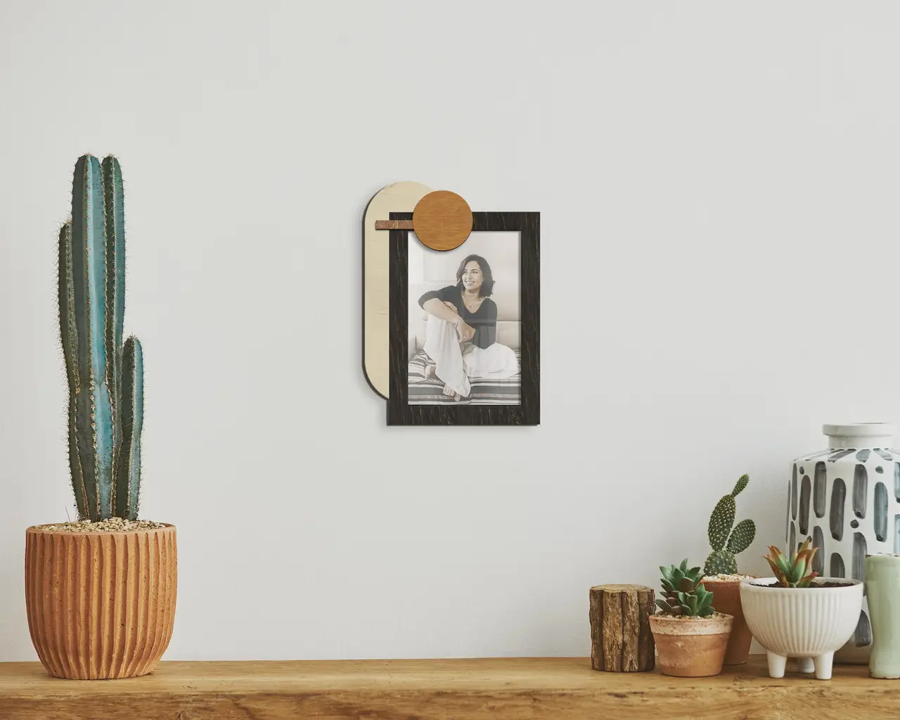 Фоторамка абстрактная на 1 фото Черный (boho_decor_circle-2) - фото 2 Фоторамка абстрактная на 1 фото Черный (boho_decor_circle-2) - фото 2