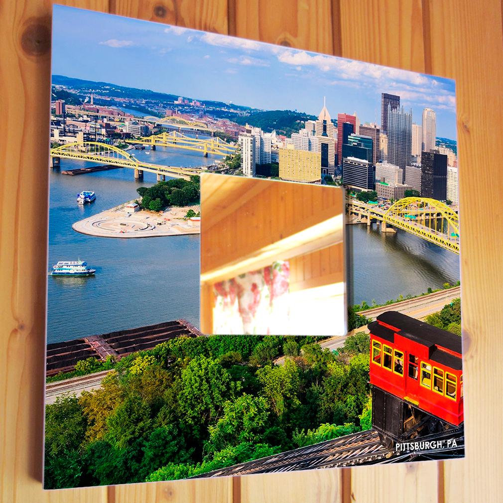 Зеркало декоративное Питтсбург США 260х260 мм (M04055)