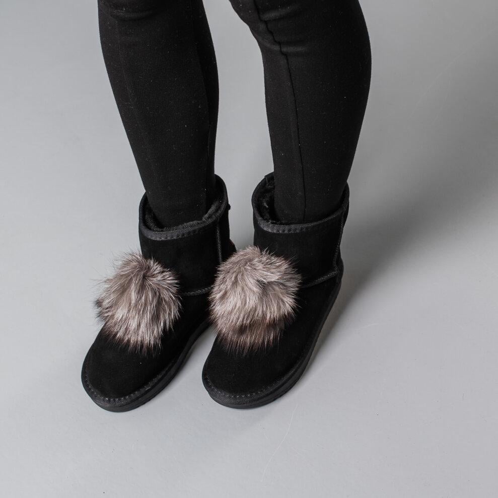 Угги женские Fashion р. 40 25,5 см Черный (3831)