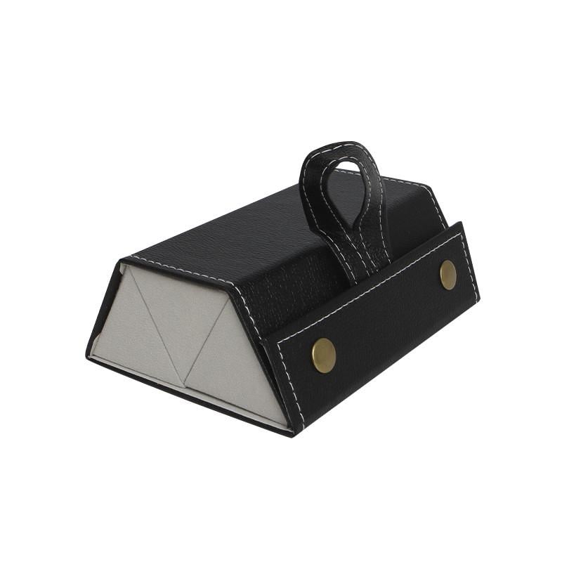 Футляр-органайзер для окулярів Lesko 3 відділення складний підвісний Чорний (2624641376)