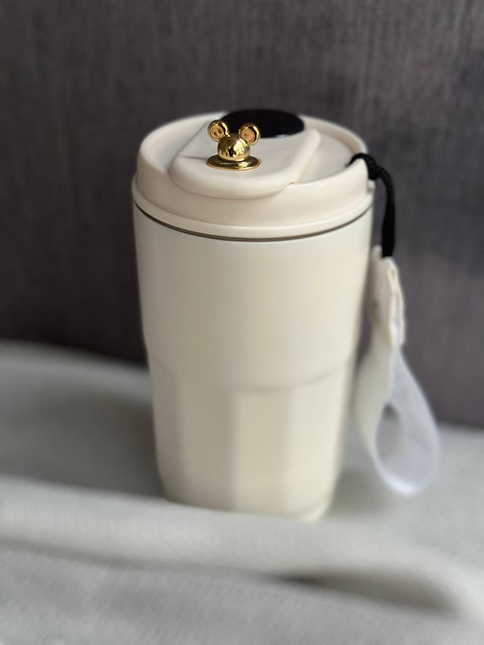 Термокружка Happy Life Coffee из нержавеющей стали 400 мл Белый (2780925956) - фото 4 Термокружка Happy Life Coffee из нержавеющей стали 400 мл Белый (2780925956) - фото 4