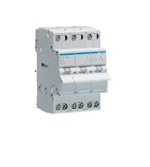 Перемикач SFT340 I-0-II із загальним виходом зверху 3-пол. 40А/230В 3 м