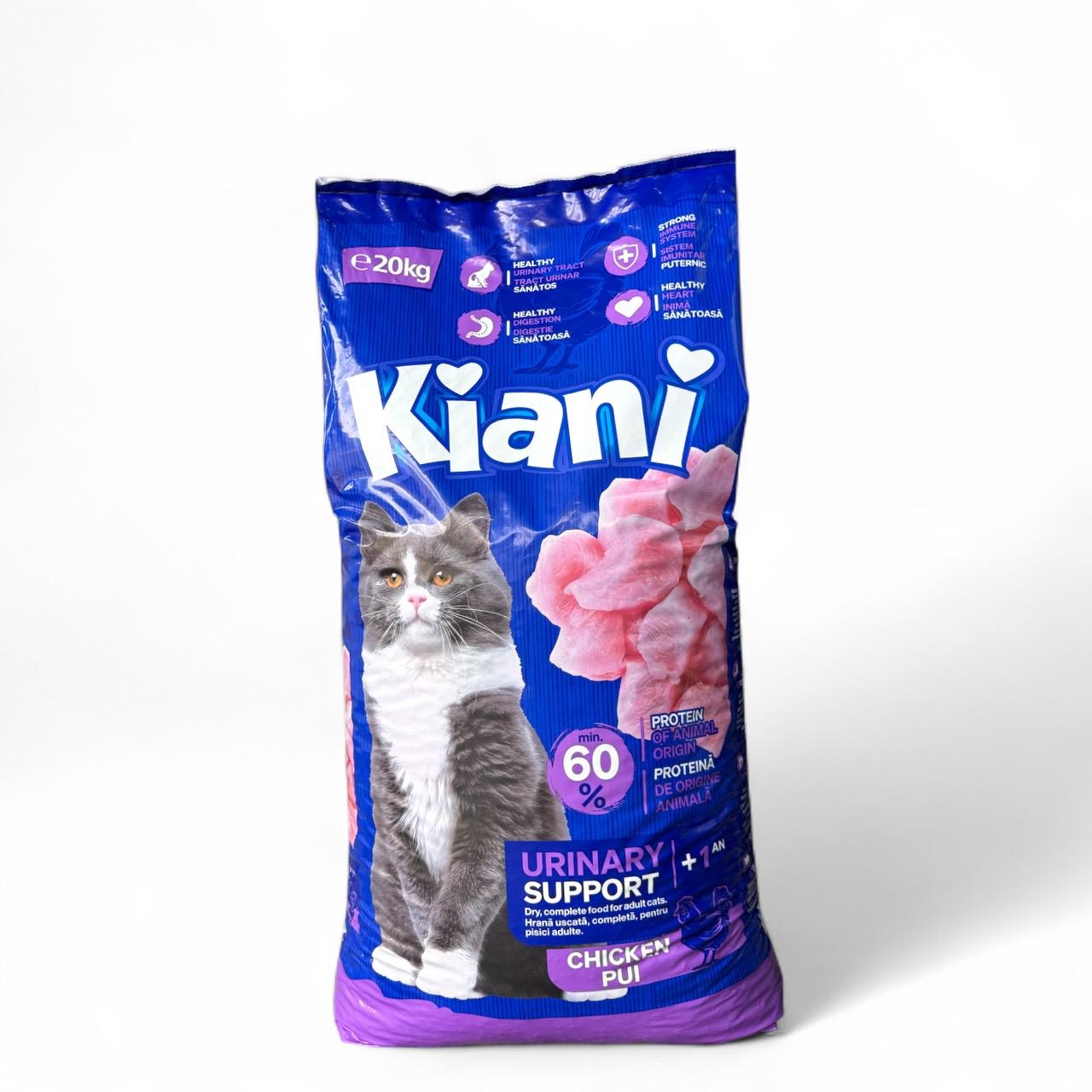 Корм сухой для взрослых кошек Kiani с курицей 20 кг (3358) Корм сухой для взрослых кошек Kiani с курицей 20 кг (3358)