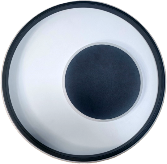 Люстра светодиодная ESLLSE INFINITO R с пультом 60 Вт 472x54 мм Черно-белый (10571) - фото 9