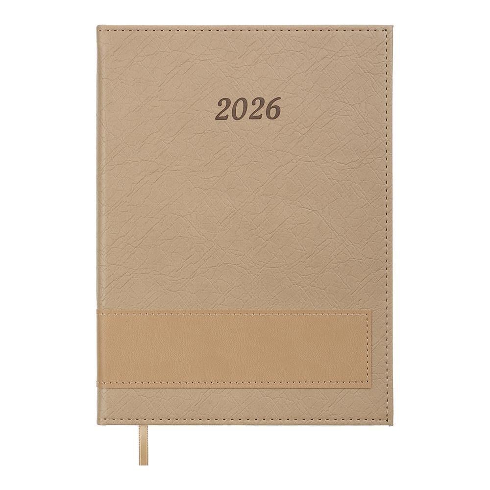 Щоденник датований 2026 Buromax Prestige A5 336 стор. Бежевий (BM.21147-28)