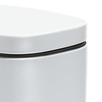 Ведро с педалью Spirella Akira металлическое 5 л Белый (10.19835) - фото 2