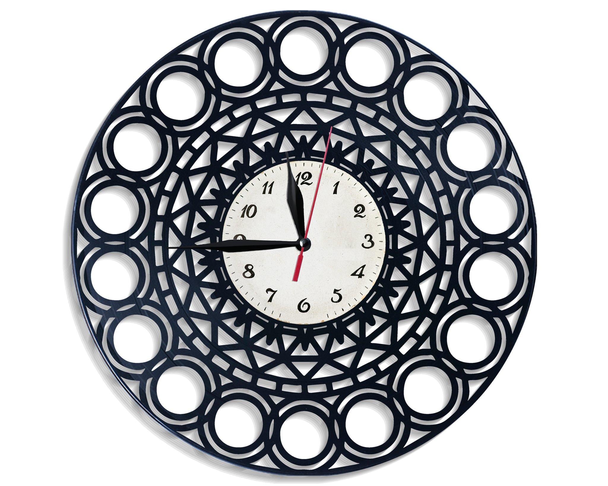 Часы настенные Мандала 2725 из виниловой пластинки