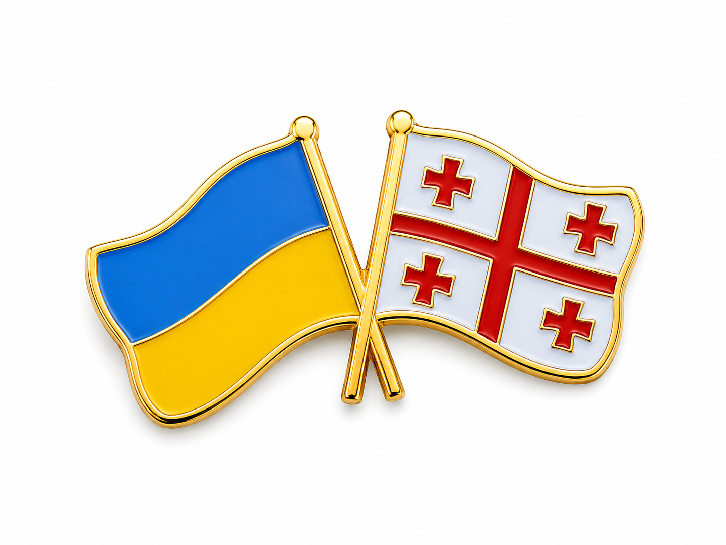 Значок Прапор Україна-Грузія (1892910587)
