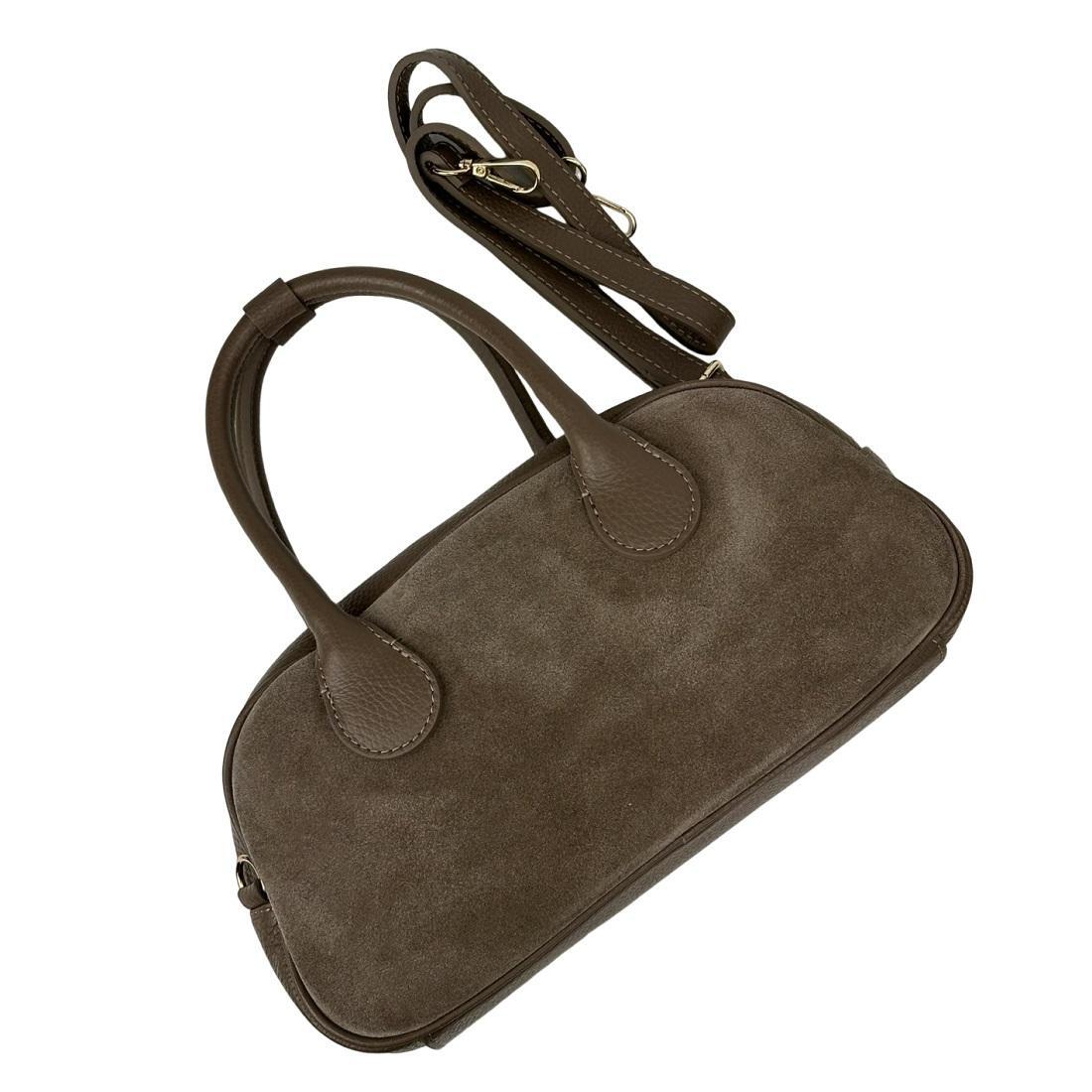 Жіноча сумка Royal Bag F-IT-3017T замшева Taupe (8147) - фото 8