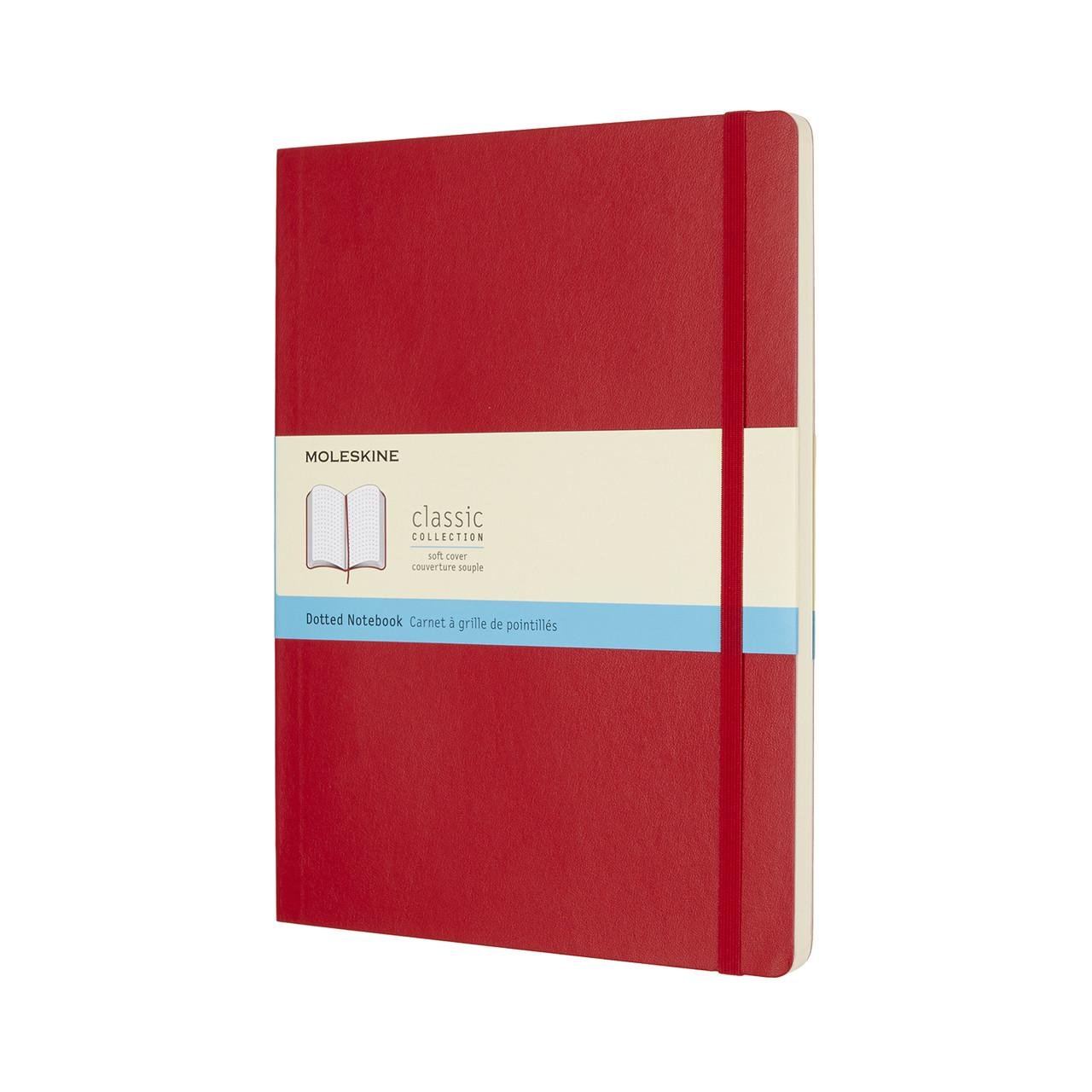 Блокнот Moleskine Classic великий 19х25 см 192 сторінки в точку червоний м'яка обкладинка (8055002854702)
