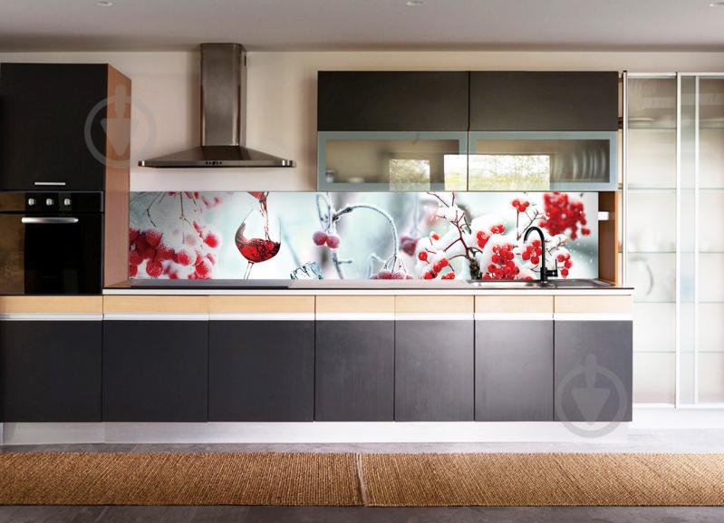 Наклейки кухонный фартук Зимнее настроение 600х2500 мм Белый (Z180098/1)