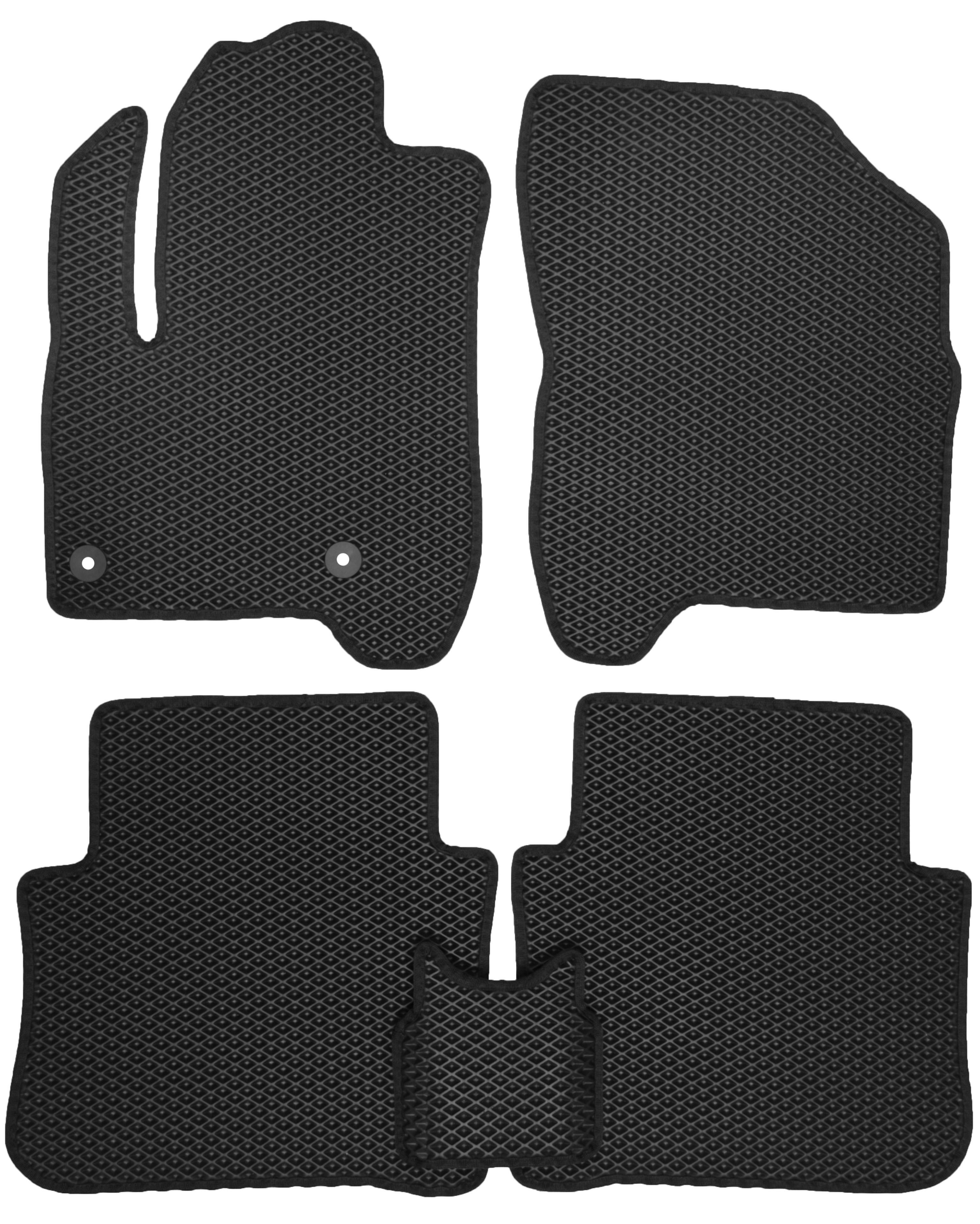 Коврики в салон Kinetic для Citroen C3 '10-17 Picasso EVA полимерные Черный Коврики в салон Kinetic для Citroen C3 '10-17 Picasso EVA полимерные Черный