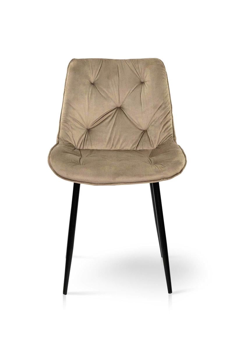 Стілець кухонний Мікс Меблі Прадо Чорний/Велюр/Мокрий пісок - фото 5 Стілець кухонний Мікс Меблі Прадо Чорний/Велюр/Мокрий пісок - фото 5