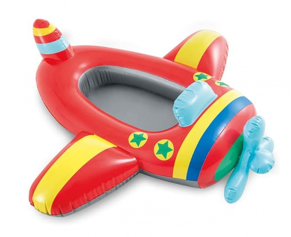 Детский надувной плотик Intex 59380 NP Самолет для катания 119х114 см (2546242049)