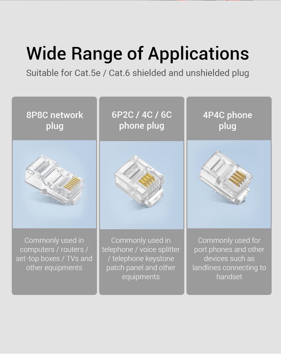 Кромепер для витого пара Vention 185 мм для коннекторов 8P 6P 4P (29516832) - фото 8 Кромепер для витого пара Vention 185 мм для коннекторов 8P 6P 4P (29516832) - фото 8