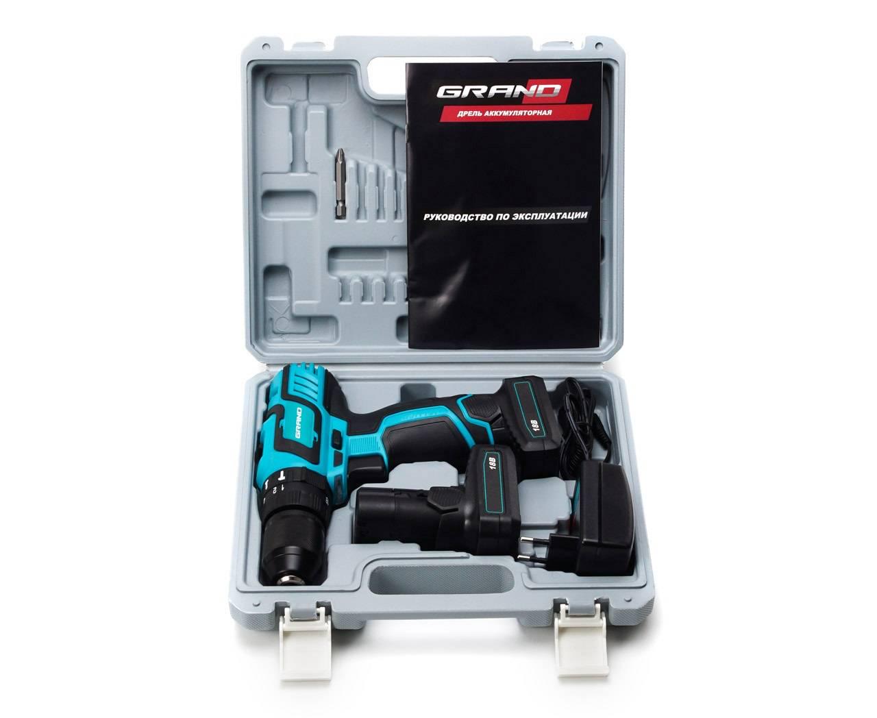 Шуруповерт аккумуляторный Grand ДА-18У ударный (1652) - фото 2