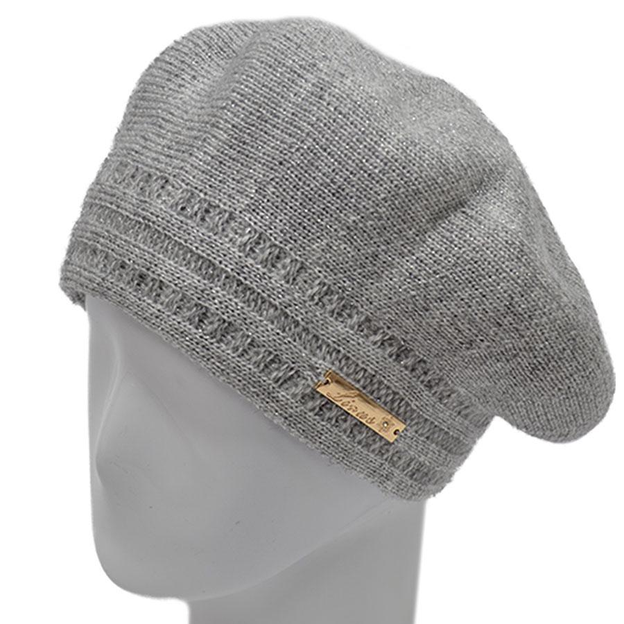 Берет шерстяной Lirus Алина Светло-серый (70273)