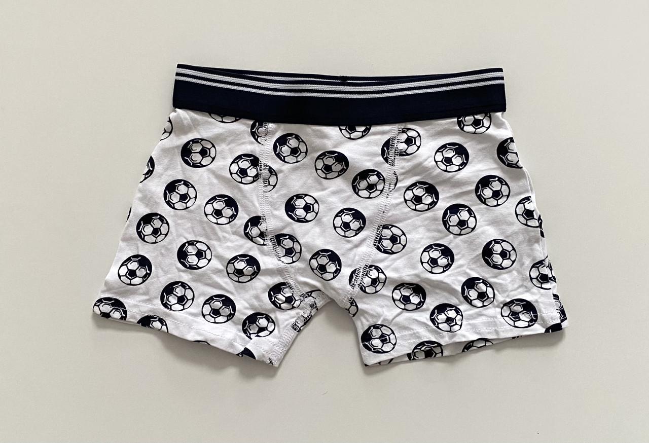 Труси-боксери на хлопчика з принтом м'ячиків на резинці Primark 104 см на 3-4 років Білий (2622368048)