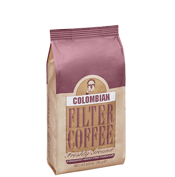 Кофе молотый Kurukahveci Mehmet Efendi Filtre Kahve Colombian 250 г