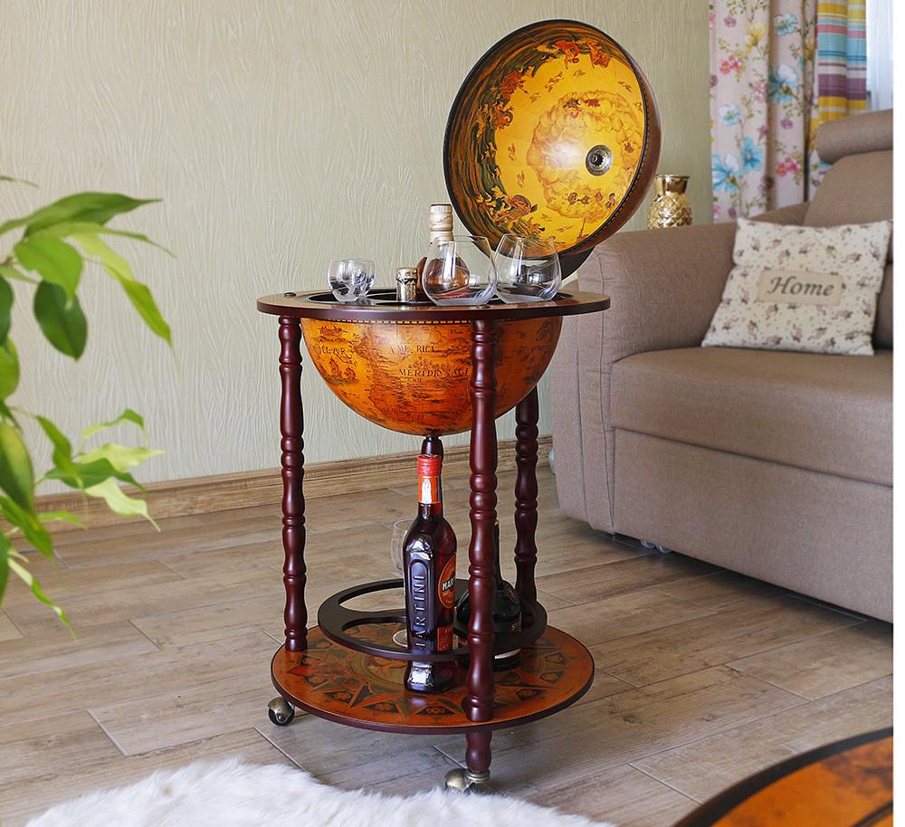 Минибар Гранд Презент Глобус Древняя карта 36 см Коричневый (36001R)