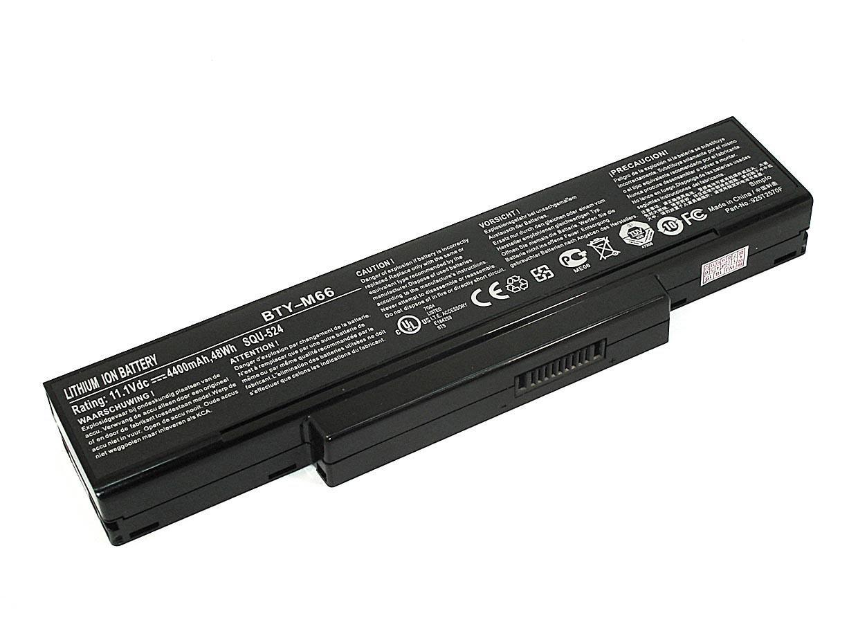 Аккумулятор для ноутбука MSI BTY-M66 11.1V 4400 mAh Black