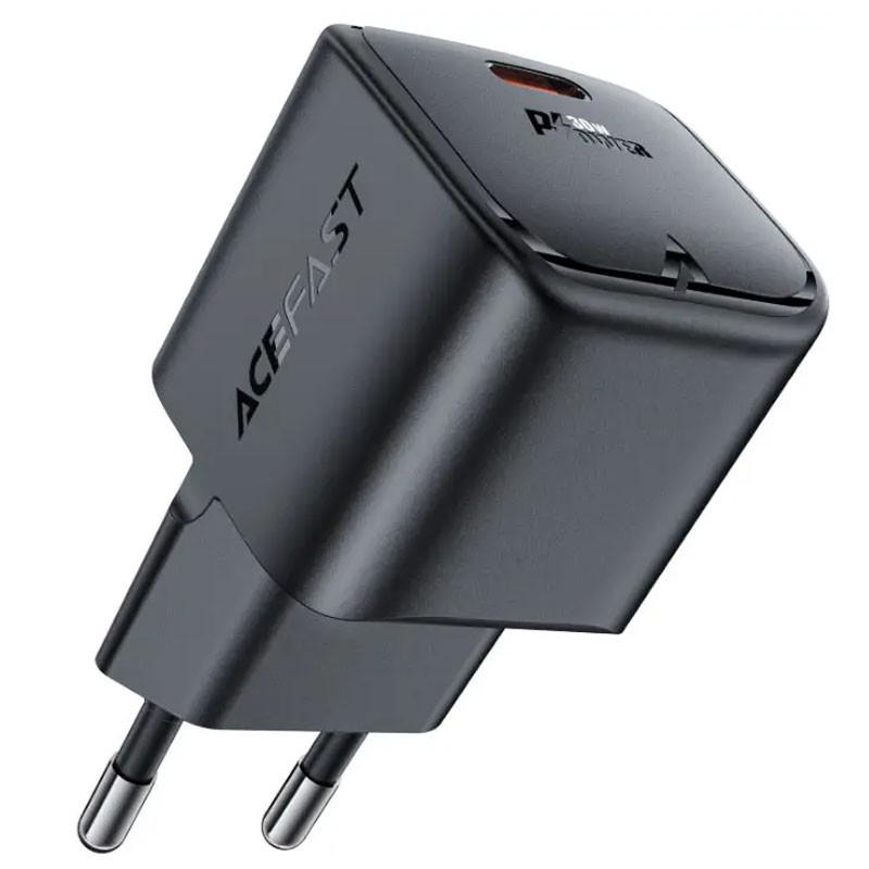 Зарядное устройство сетевое Acefast A77 mini PD30W GaN USB-C Black (00000068243_1) Зарядное устройство сетевое Acefast A77 mini PD30W GaN USB-C Black (00000068243_1)
