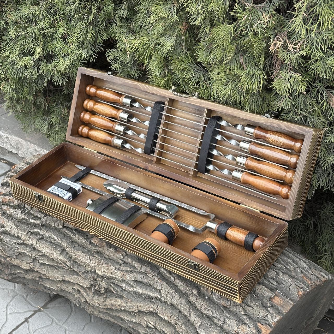 Набор подарочный для барбекю Mzavod Казак Светло-коричневый (27728903) - фото 3 Набор подарочный для барбекю Mzavod Казак Светло-коричневый (27728903) - фото 3