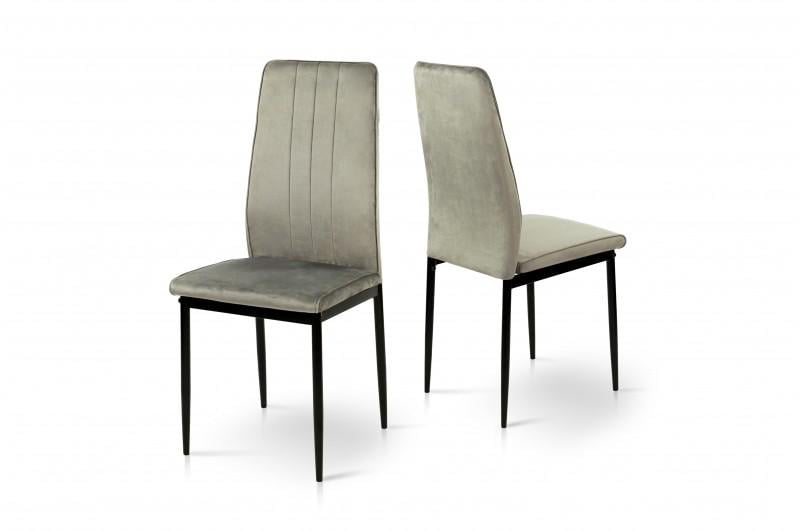 Кухонный стул Мікс Меблі Rich велюр Серый/Черный - фото 3 Кухонный стул Мікс Меблі Rich велюр Серый/Черный - фото 3