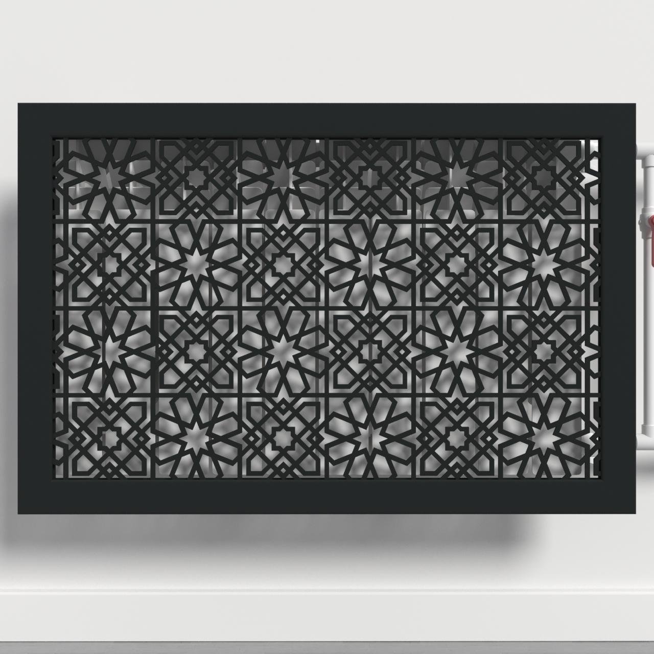 Решетка-экран на батарею SMARTWOOD 1200 мм Чорный (R20244107)