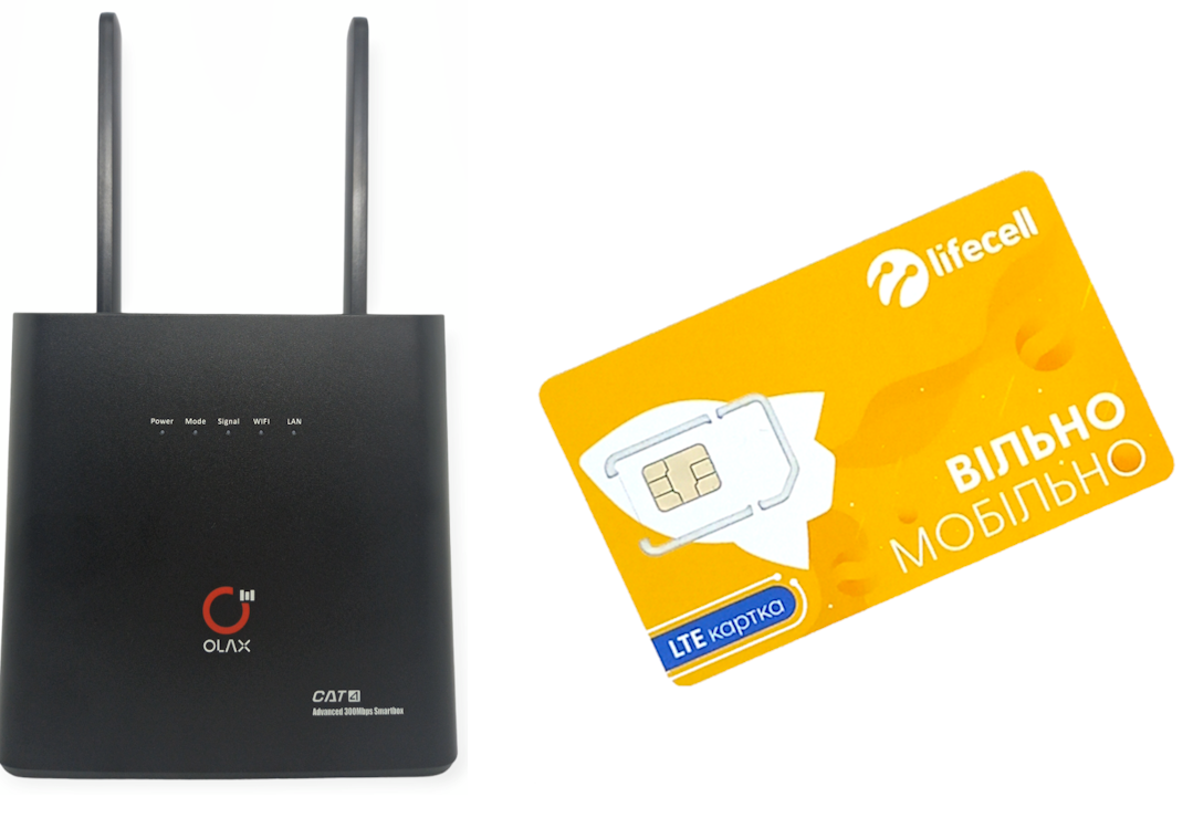 Роутер 4G Olax AX9 PRO WI-FI модем під сім карту дві антени Лайф безліміт