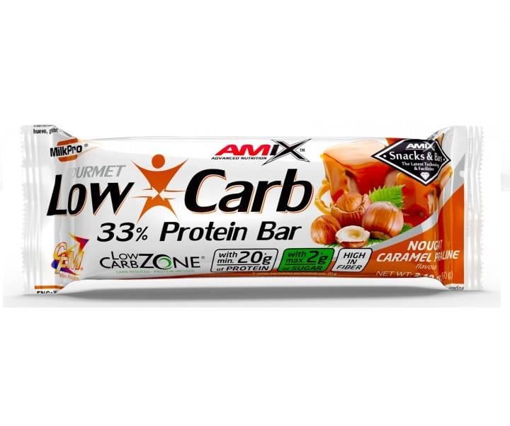 Протеиновый батончик Amix Nutrition Low-Carb 33% Protein Bar 60 г Nougat Caramel