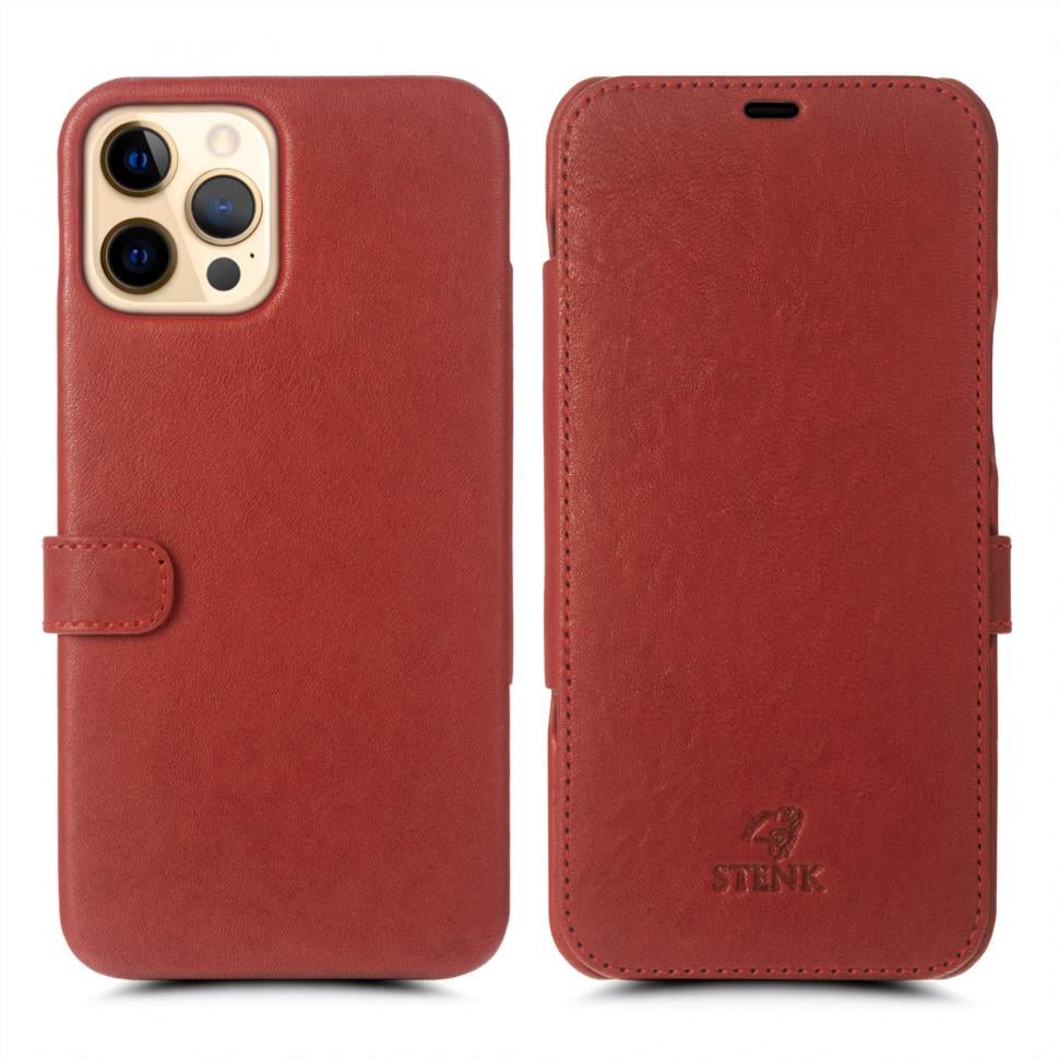 Чехол книжка Stenk Premium для Apple iPhone 12 Pro Красный (68905)