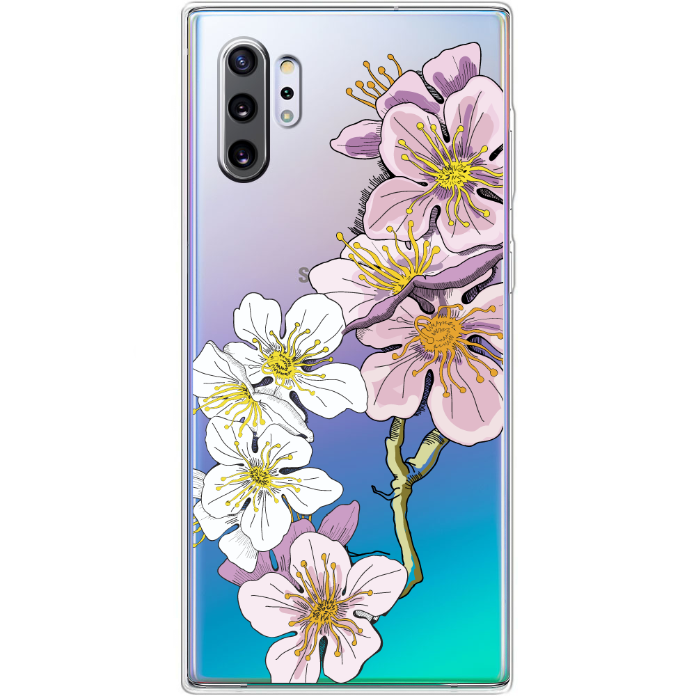 Чехол Boxface Samsung N975 Galaxy Note 10 Plus Cherry Blossom Прозрачный силикон (37686-cc4-37686)