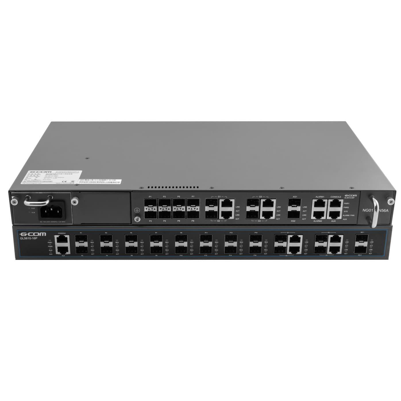 Термінал оптичної лінії GCOM OLT GPON GL5610-16P 16 downlink 1000M PON порти 16 uplink GE портів Чорний (22132559) - фото 5