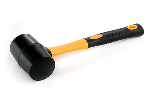 Киянка резиновая Сила с фиберглассовой рукояткой 450 г Черный Киянка резиновая Сила с фиберглассовой рукояткой 450 г Черный