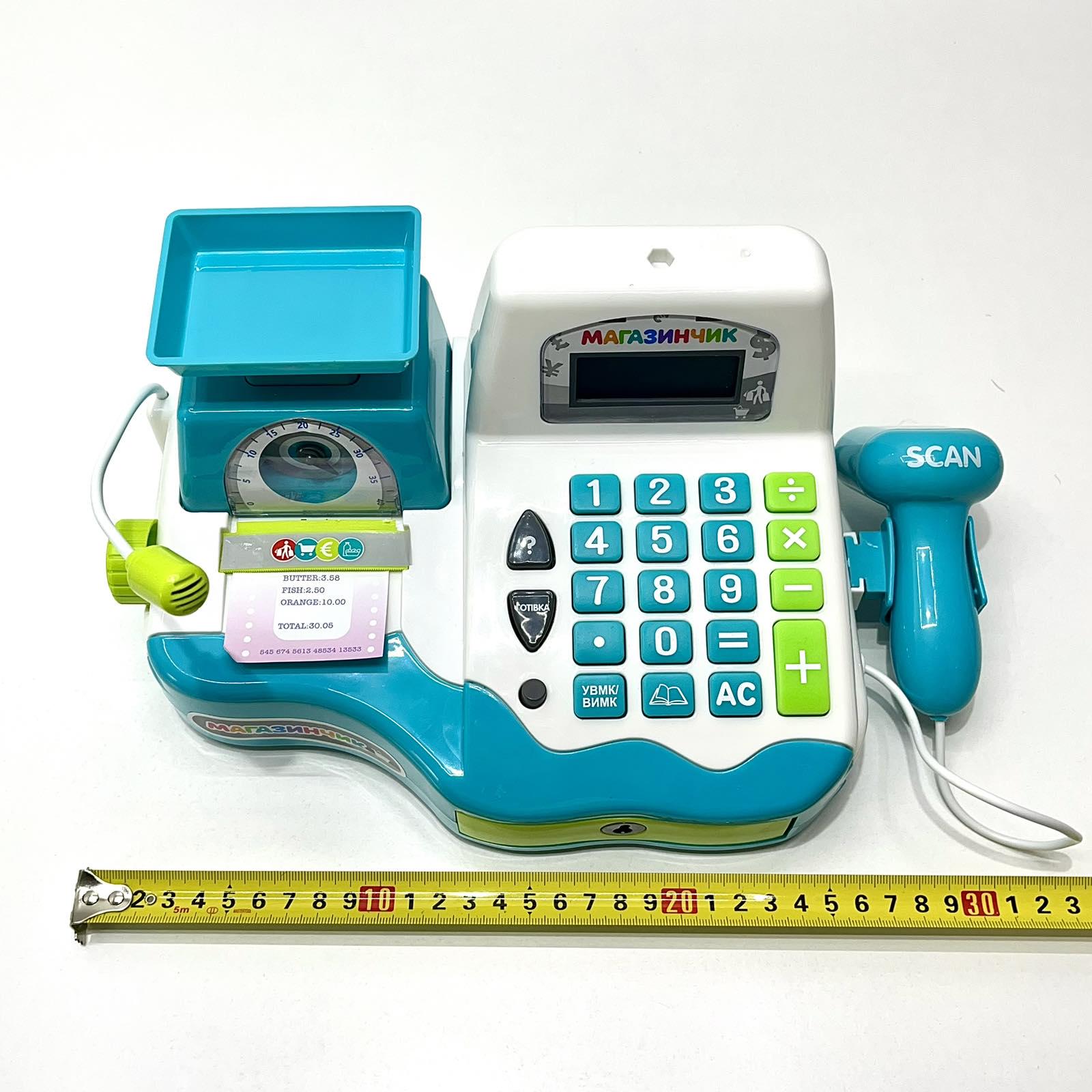 Дитячий ігровий касовий апарат Limo Toy з продуктами вагами блакитний (7162-2 UA) - фото 5 Дитячий ігровий касовий апарат Limo Toy з продуктами вагами блакитний (7162-2 UA) - фото 5
