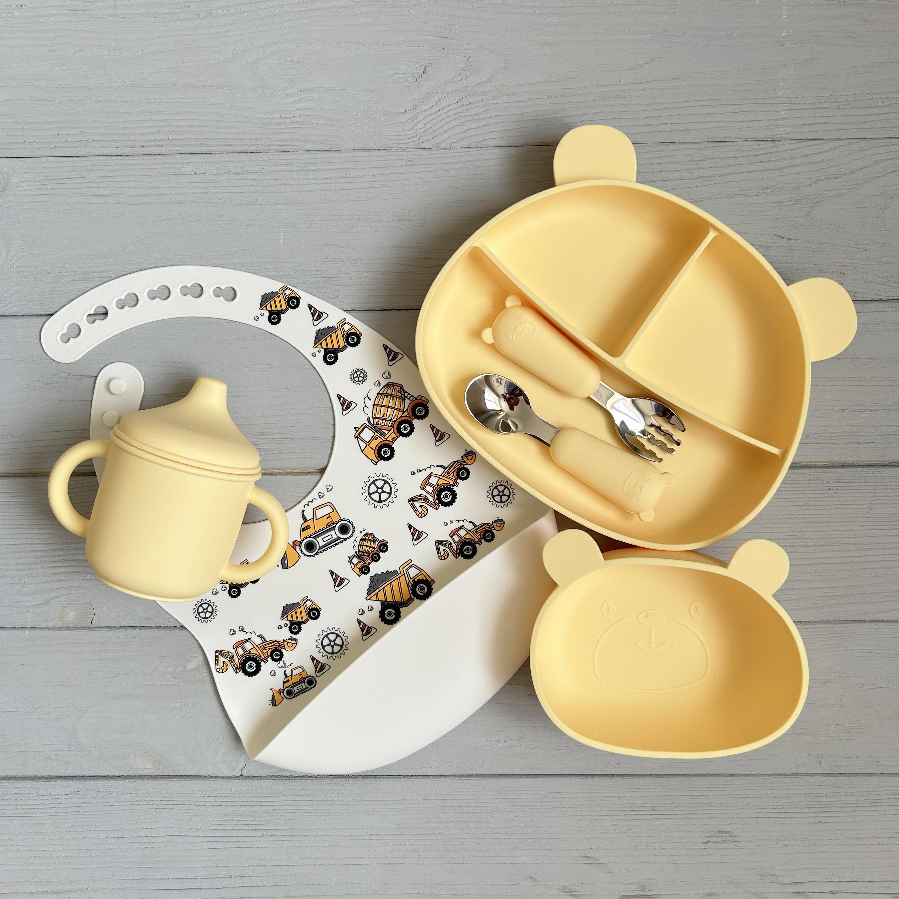 Детская посуда силиконовая Мишка BPR img_e9181 Y11 Желтый (65505)