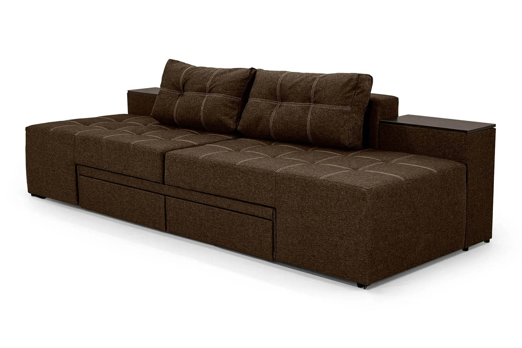 Диван трансформер Домино 270х105 см Коричневый (29557849) Диван трансформер Домино 270х105 см Коричневый (29557849)