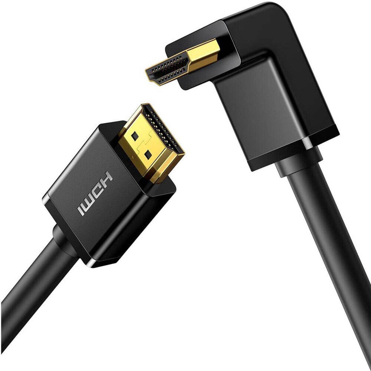 Кабель UGREEN HDMI 4K Cable Male to Male with 90 Degree Connector 1 м (611424)