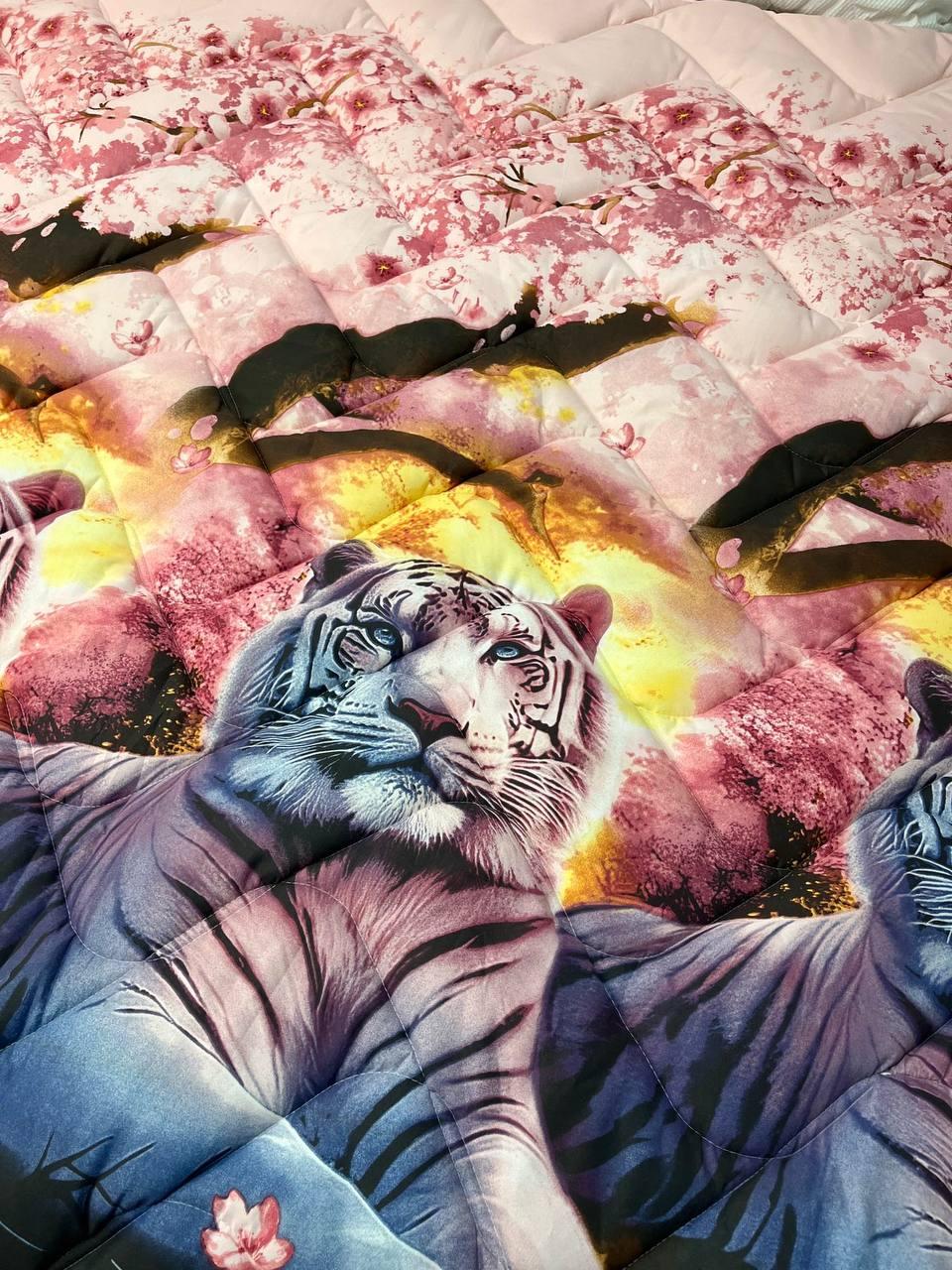 Ковдра літня стьобана з натуральним наповнювачем мікрофібра двоспальне (2339135404) - фото 2