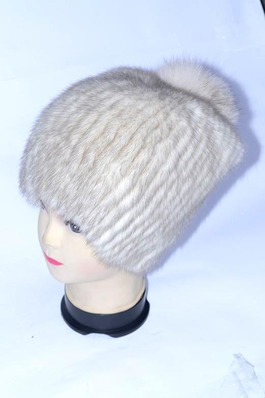 Шапка женская из меха норки (28701)