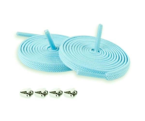 Шнурки еластичні із затискачами без зав'язок 1 м Бірюзовий Шнурки еластичні із затискачами без зав'язок 1 м Бірюзовий