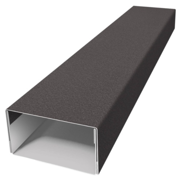 Рельс декоративный SIMBUD 60x35 мм 1 пог. м RAL8019 (84765434)